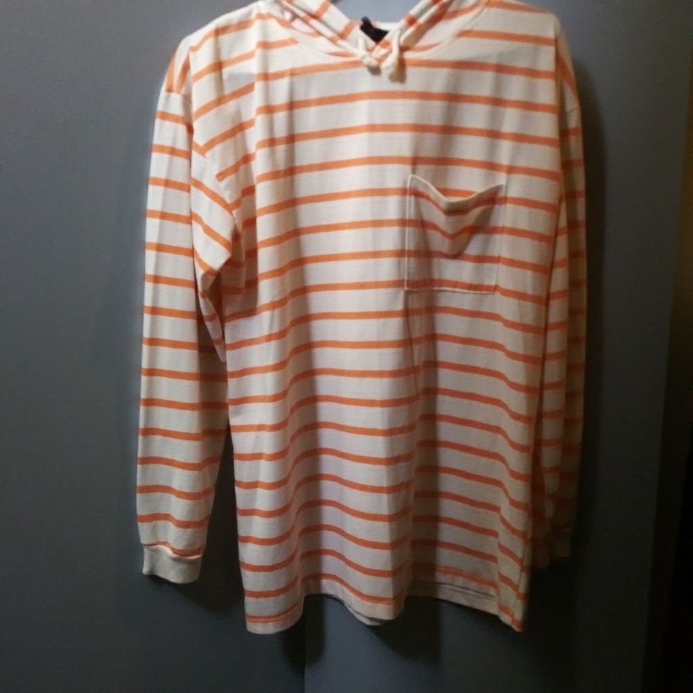 Pacific Beach Club Hoodie Stripes long sleeve